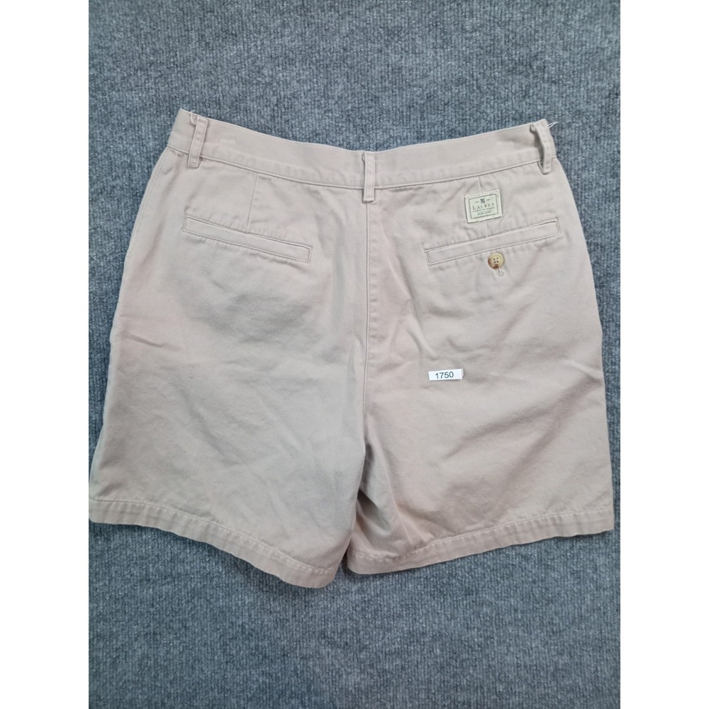Lauren Ralph Lauren Womens Chino Shorts Size 6 Beige Khaki Flat Front - Picture 2 of 4